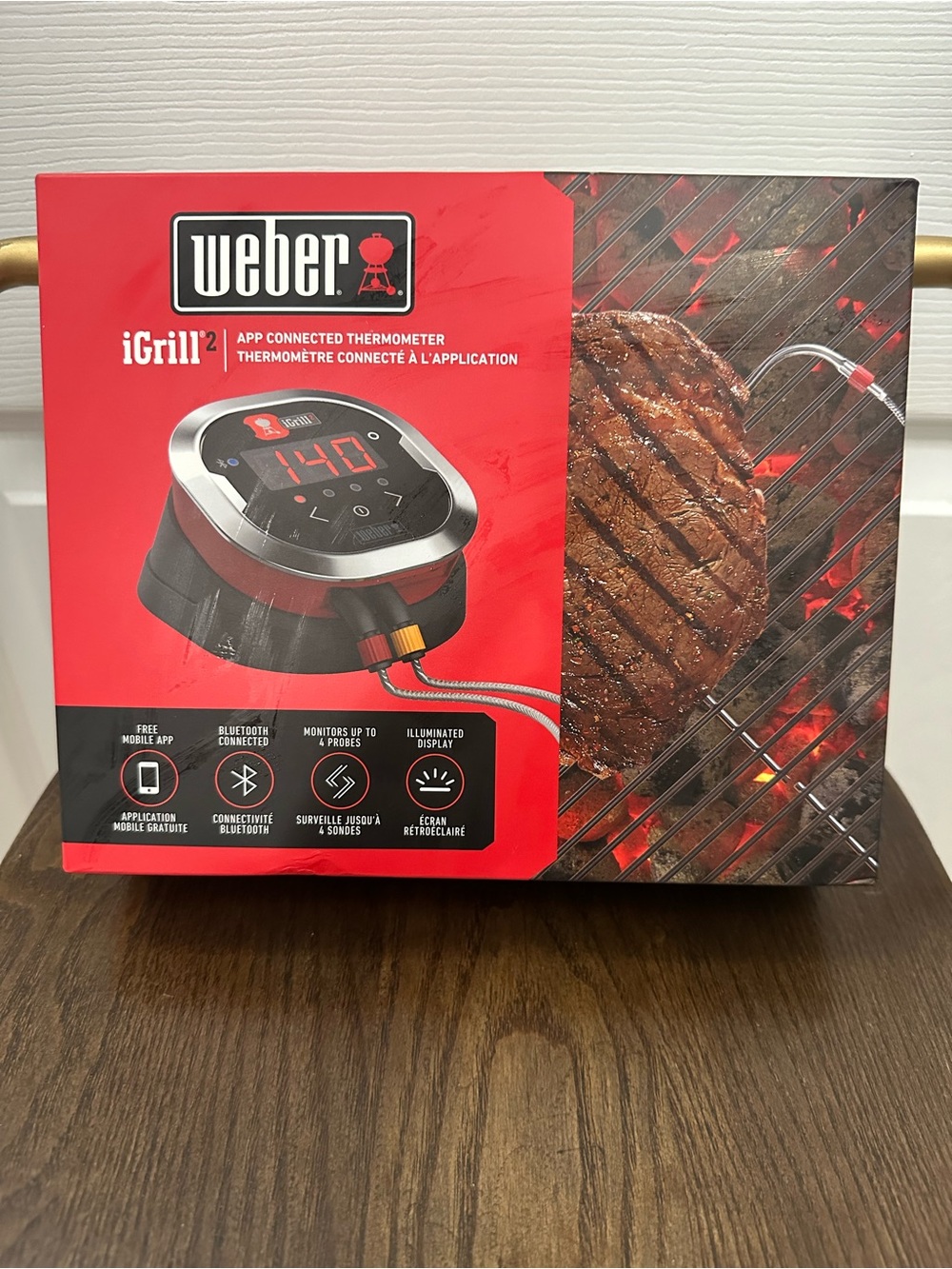 iGrill 2 Bluetooth Grill Thermometer - Red
